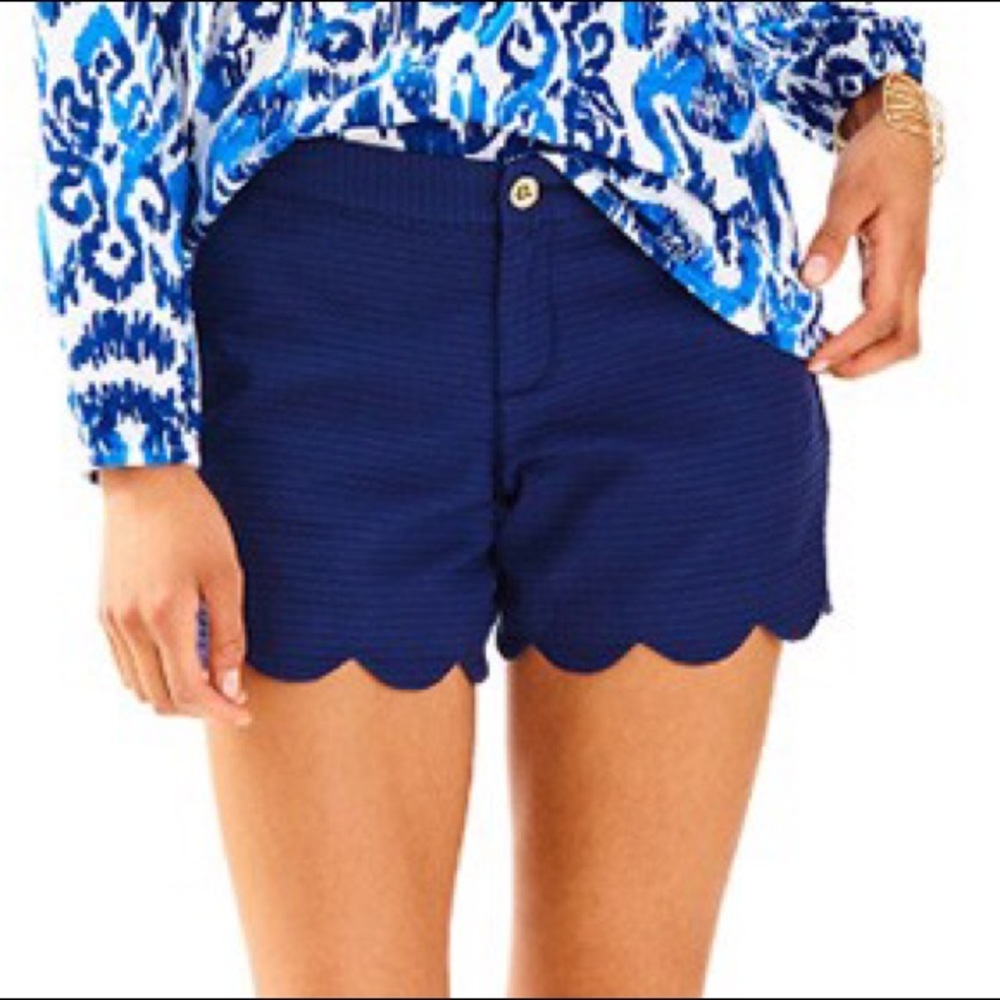 Lilly Pulitzer Navy Buttercup Shorts